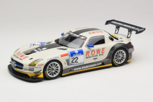 Mercedes SLS AMG GT3 #22 Rowe Racing R. Graf / M. Seyffarth ADAC 24h Nurburgring 2012 Minichamps 1:18 151123122 Fém