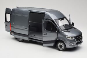 Mercedes Sprinter W907 Furgon Selenite Grey Metallic Norev 1:18 B66004163 Fém – 5. kép a 8-ből