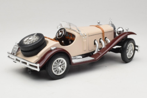 Mercedes SSK Bézs & Sötétpiros Bburago 1:18 3009-M4 Fém – 2. kép a 6-ből
