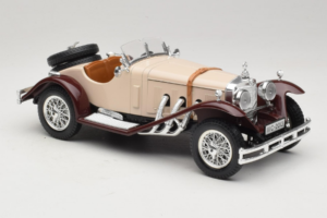 Mercedes SSK Bézs & Sötétpiros Bburago 1:18 3009-M4 Fém – 4. kép a 6-ből