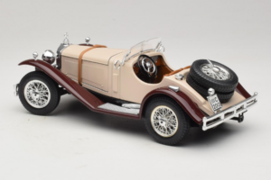 Mercedes SSK Bézs & Sötétpiros Bburago 1:18 3009-M4 Fém – 5. kép a 6-ből