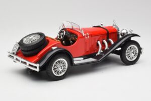 Mercedes SSK Piros & Fekete Bburago 1:18 3009-M1 Fém – 2. kép a 6-ből