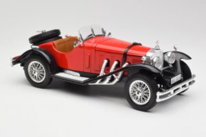 Mercedes SSK Piros & Fekete Bburago 1:18 3009-M1 Fém – 4. kép a 6-ből