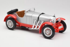 Mercedes SSK Ezüst & Piros Bburago 1:18 3009-M2 Fém – 4. kép a 6-ből