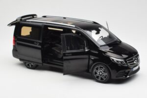 Mercedes V-Class W447 AMG Line Fekete Norev 1:18 183860 Fém – 2. kép a 6-ből