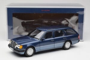 Mercedes 300D W124 T-Modell Nautical Kék Norev 1:18 183962 Fém – 8. kép a 8-ből