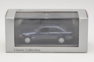Mercedes W124 Sötétkék Minichamps 1:43 MB006 Fém – 4. kép a 4-ből