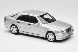 Mercedes C36 AMG W202 Silver Metallic Norev 1:18 183380 Fém – 6. kép a 8-ből