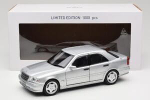 Mercedes C36 AMG W202 Silver Metallic Norev 1:18 183380 Fém – 8. kép a 8-ből