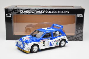 MG Metro 6R4 #5 T. Pond / R. Arthur Rally Monte Carlo 1986 Sun Star 1:18 5537 Fém – 8. kép a 8-ből
