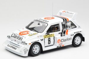 MG Metro 6R4 #8 P. Eklund / D. Whittock Rally Finland 1986 Sun Star 1:18 5536 Fém