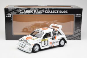 MG Metro 6R4 #8 P. Eklund / D. Whittock Rally Finland 1986 Sun Star 1:18 5536 Fém – 8. kép a 8-ből