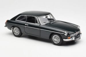 MGB GT Mk2 Coupe Racing Zöld AUTOart 1:18 76602 Fém – 6. kép a 8-ből