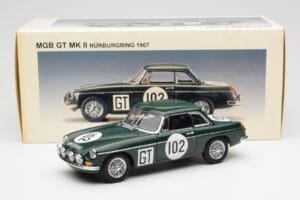 MGB GT Mk2 Nurburgring Zöld AUTOart 1:18 86781 Fém – 8. kép a 8-ből