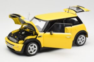 Mini Cooper One R50 Aerodinamikai Csomag Sárga Kyosho 1:18 80430148553 Fém – 2. kép a 8-ből