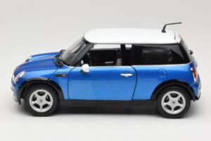 Mini Cooper R50 Kék Fehér Tetővel Mondo Motors 1:18 MINI004 Fém – 4. kép a 8-ből