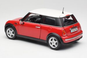 Mini Cooper R50 Piros Maisto 1:18 31619 Fém – 4. kép a 8-ből
