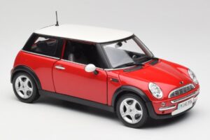 Mini Cooper R50 Piros Maisto 1:18 31619 Fém – 6. kép a 8-ből