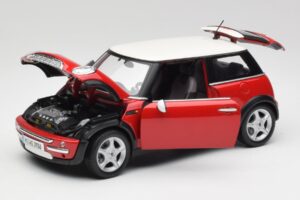 Mini Cooper R50 Piros Maisto 1:18 31619 Fém – 8. kép a 8-ből