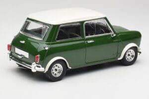 Mini Cooper S British Racing Zöld & Old English Fehér Solido 1:18 8021 Fém – 3. kép a 8-ből