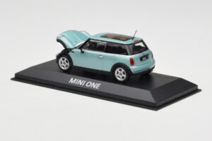 Mini One R50 Világos Zöld Világos Zöld Tetővel Minichamps 1:43 MINI003 Fém – 3. kép a 4-ből