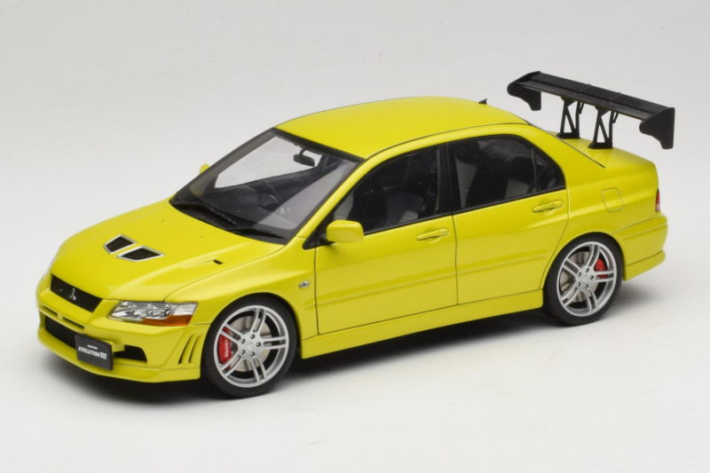 Mitsubishi Lancer Evo VII Mustard Yellow AUTOart 1:18 77166 Fém