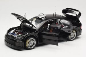 Mitsubishi Lancer Evolution WRC Plain Body Fekete AUTOart 1:18 80528 Fém – 2. kép a 8-ből