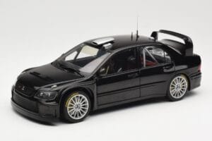 Mitsubishi Lancer Evolution WRC Plain Body Fekete AUTOart 1:18 80528 Fém