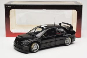Mitsubishi Lancer Evolution WRC Plain Body Fekete AUTOart 1:18 80528 Fém – 8. kép a 8-ből