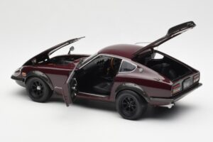 Nissan Fairlady 240ZG Barna Kyosho 1:18 08217M Fém – 5. kép a 8-ből