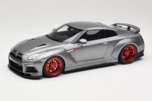 Nissan GT-R R35 Prior Design Szürke GT Spirit 1:18 GT243 Gyanta
