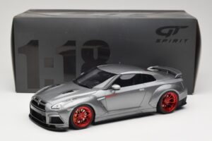 Nissan GT-R R35 Prior Design Szürke GT Spirit 1:18 GT243 Gyanta – 6. kép a 6-ből