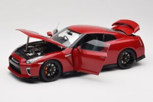 Nissan GT-R R35 Track Edition NISMO Vibrant Red MotorHelix 1:18 M83511 Fém – 2. kép a 8-ből