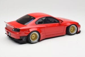 Nissan Silvia S15 Rocket Bunny Burning Red Otto 1:18 OT1115 Gyanta – 2. kép a 6-ből