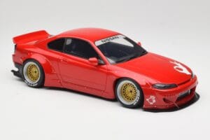 Nissan Silvia S15 Rocket Bunny Burning Red Otto 1:18 OT1115 Gyanta – 4. kép a 6-ből