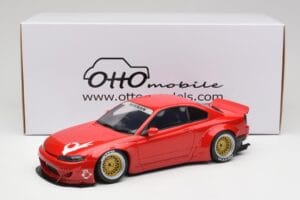 Nissan Silvia S15 Rocket Bunny Burning Red Otto 1:18 OT1115 Gyanta – 6. kép a 6-ből