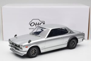 Nissan Skyline C10 2000 GT-R Ezüst Otto 1:12 G094 Gyanta – 6. kép a 6-ből