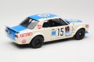 Nissan Skyline 2000GT-R KPGC10 #15 K. Takahashi Nissan Works JTCC 1972 Kyosho 1:18 08122B Fém – 3. kép a 8-ből