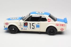 Nissan Skyline 2000GT-R KPGC10 #15 K. Takahashi Nissan Works JTCC 1972 Kyosho 1:18 08122B Fém – 4. kép a 8-ből