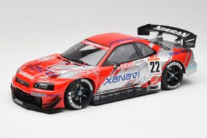 Nissan Skyline GT-R #22 M. Krumm / S. Motoyama Xanavi Nismo JGTC 2002 AUTOart 1:18 80277 Fém