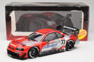 Nissan Skyline GT-R #22 M. Krumm / S. Motoyama Xanavi Nismo JGTC 2002 AUTOart 1:18 80277 Fém – 6. kép a 6-ből