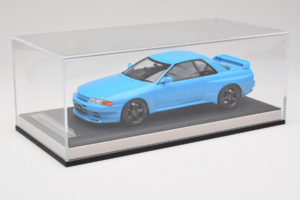 Nissan Skyline GT-R R32 Customized Version Kék MotorHelix 1:18 MH029CB Gyanta – 6. kép a 7-ből