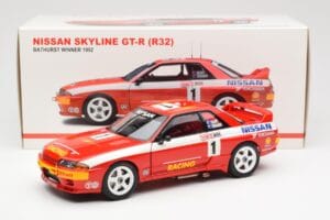 Nissan Skyline GT-R R32 #1 J. Richards / M. Skaife Bathurst 1000 Winner 1992 AUTOart 1:18 89279 Fém – 8. kép a 8-ből