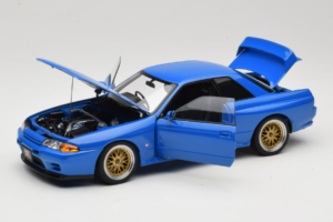 Nissan Skyline GT-R R32 V-Spec II Tuned Kék AUTOart 1:18 77415 Fém – 2. kép a 8-ből