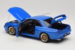 Nissan Skyline GT-R R32 V-Spec II Tuned Kék AUTOart 1:18 77415 Fém – 5. kép a 8-ből