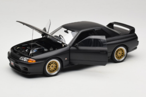 Nissan Skyline GT-R R32 V-Spec II Tuned Version Matt Black AUTOart 1:18 77418 Fém – 2. kép a 8-ből