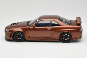 Nissan Skyline GT-R R34 Customized Metallic Bronze MotorHelix 1:18 M83414 Fém – 4. kép a 8-ből