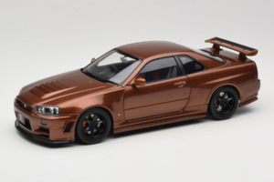 Nissan Skyline GT-R R34 Customized Metallic Bronze MotorHelix 1:18 M83414 Fém