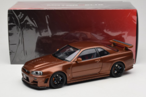 Nissan Skyline GT-R R34 Customized Metallic Bronze MotorHelix 1:18 M83414 Fém – 8. kép a 8-ből