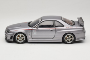 Nissan Skyline GT-R R34 Nismo S-Tune Ezüst AUTOart 1:18 77358 Fém – 4. kép a 8-ből
